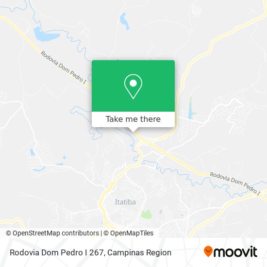 Rodovia Dom Pedro I 267 map