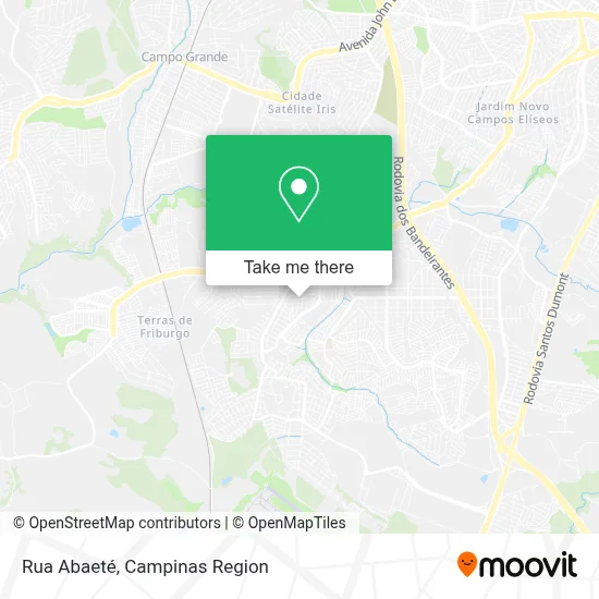 Rua Abaeté map