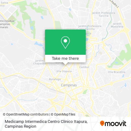 Mapa Medicamp Intermedica Centro Clínico Itapura