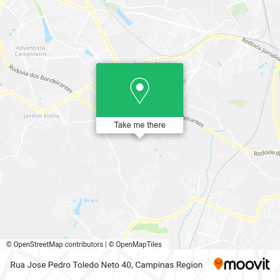 Rua Jose Pedro Toledo Neto 40 map
