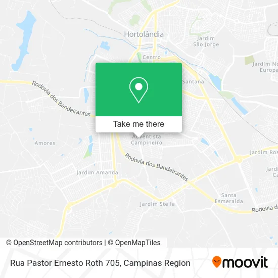 Rua Pastor Ernesto Roth 705 map