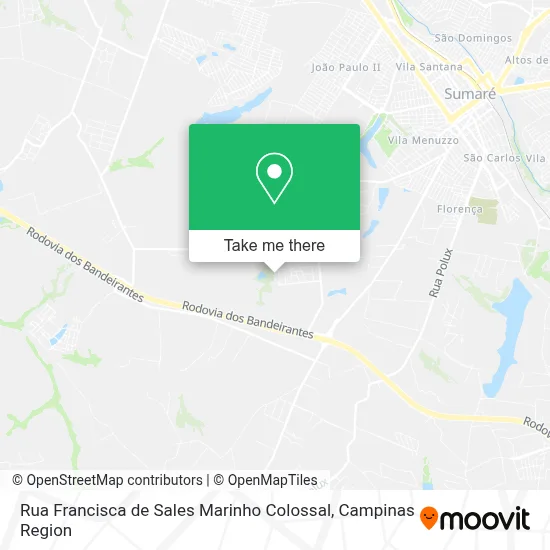 Rua Francisca de Sales Marinho Colossal map