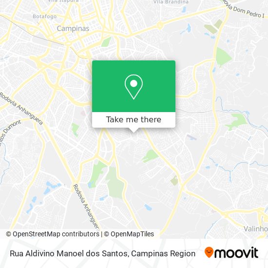Rua Aldivino Manoel dos Santos map