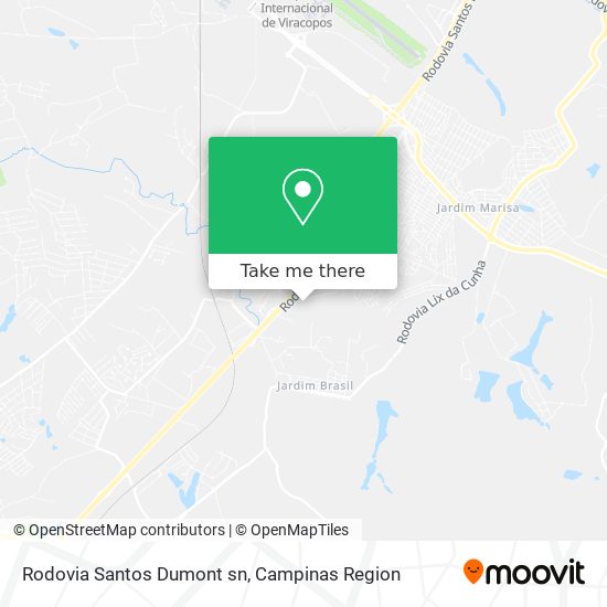 Rodovia Santos Dumont sn map