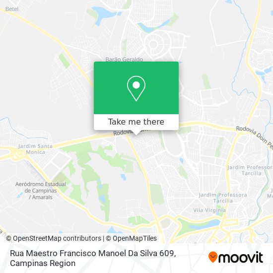 Mapa Rua Maestro Francisco Manoel Da Silva 609