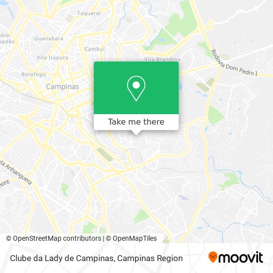 Clube da Lady de Campinas map