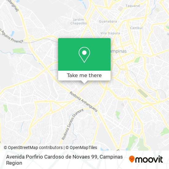 Mapa Avenida Porfirio Cardoso de Novaes 99