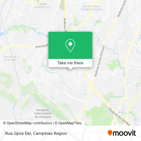 Rua Opus Dei map