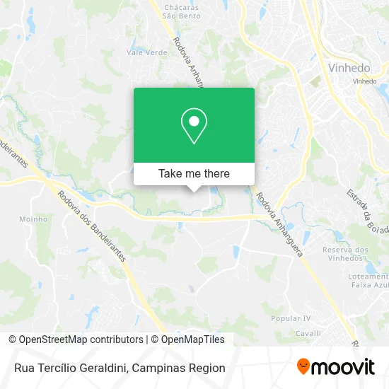 Rua Tercílio Geraldini map