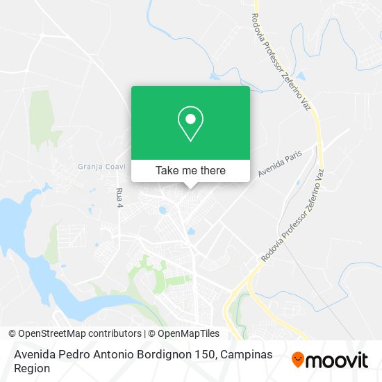 Avenida Pedro Antonio Bordignon 150 map