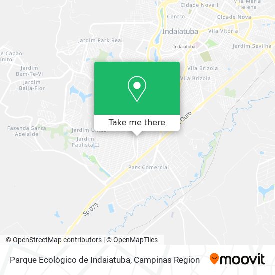 Parque Ecológico de Indaiatuba map