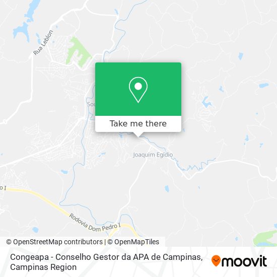 Congeapa - Conselho Gestor da APA de Campinas map