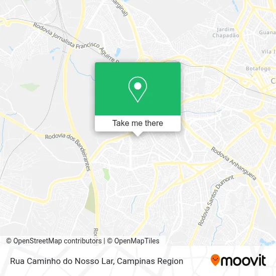 Rua Caminho do Nosso Lar map