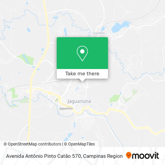 Mapa Avenida Antônio Pinto Catão 570