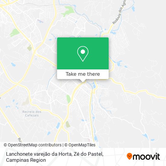 Lanchonete varejão da Horta, Zé do Pastel map