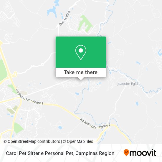 Carol Pet Sitter e Personal Pet map