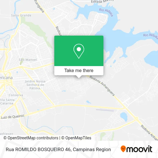 Rua ROMILDO BOSQUEIRO 46 map