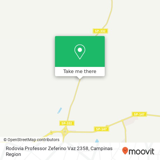 Rodovia Professor Zeferino Vaz 2358 map