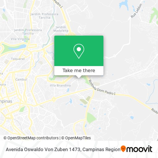 Avenida Oswaldo Von Zuben 1473 map