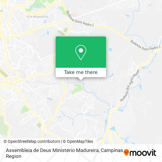 Mapa Assembleia de Deus Ministério Madureira