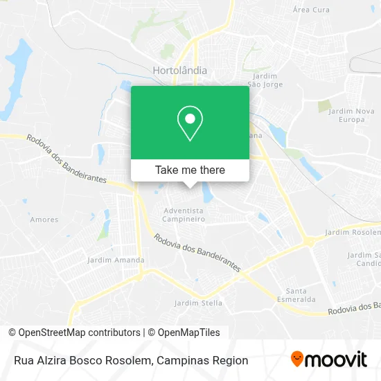 Rua Alzira Bosco Rosolem map