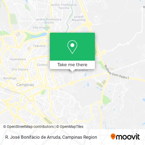 R. José Bonifácio de Arruda map