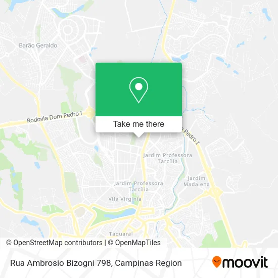Rua Ambrosio Bizogni 798 map