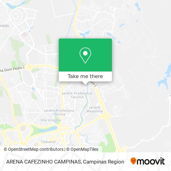 ARENA CAFEZINHO CAMPINAS map