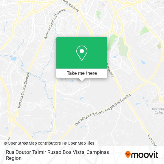 Rua Doutor Talmir Russo Boa Vista map