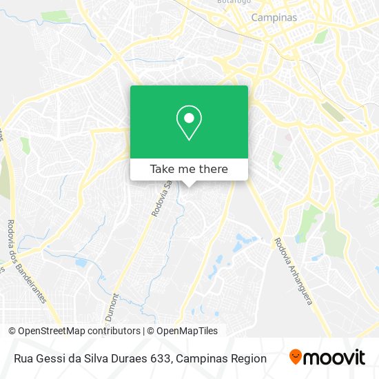 Rua Gessi da Silva Duraes 633 map