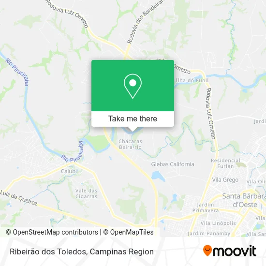 Ribeirão dos Toledos map