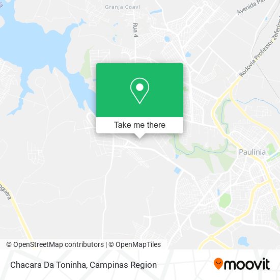 Chacara Da Toninha map