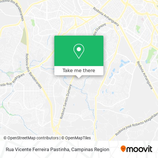 Mapa Rua Vicente Ferreira Pastinha