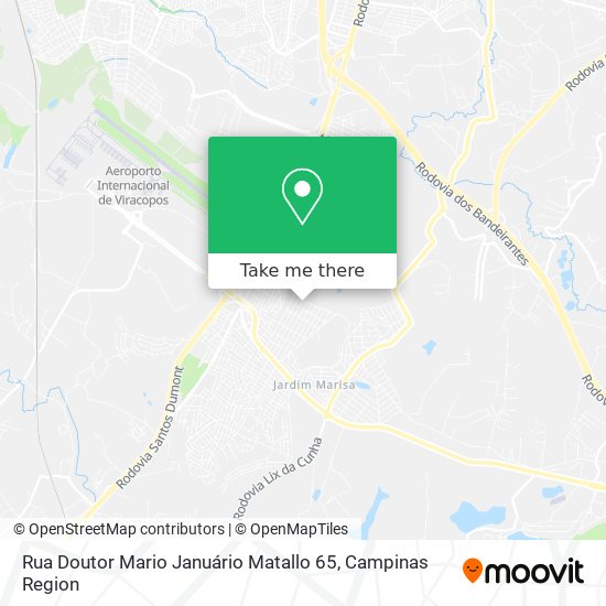 Rua Doutor Mario Januário Matallo 65 map