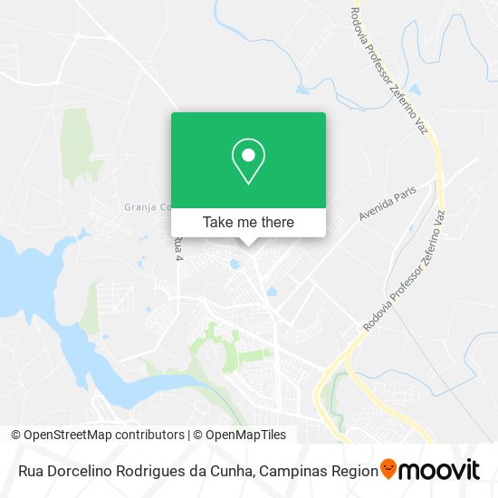 Mapa Rua Dorcelino Rodrigues da Cunha