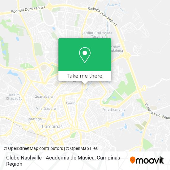 Mapa Clube Nashville - Academia de Música