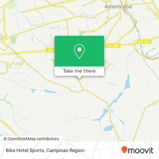 Mapa Bike Hotel Sports, Avenida de Cillo, 4532 Jardim Brasília Americana-SP 13467-600