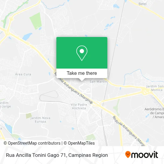 Rua Ancilla Tonini Gago 71 map