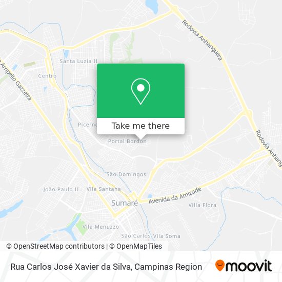 Mapa Rua Carlos José Xavier da Silva