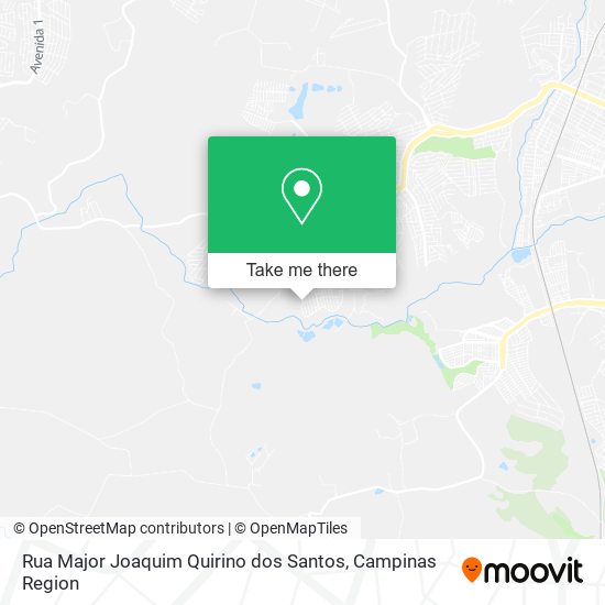 Rua Major Joaquim Quirino dos Santos map