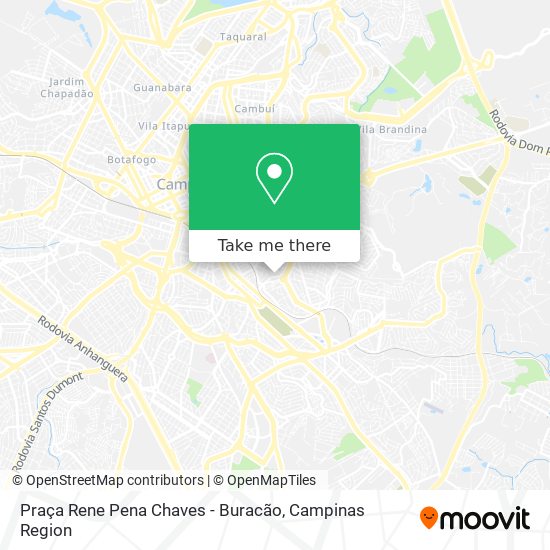 Mapa Praça Rene Pena Chaves - Buracão