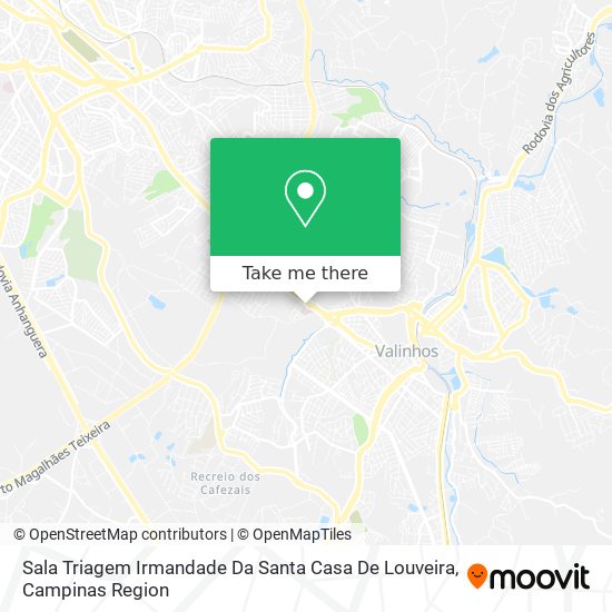 Sala Triagem Irmandade Da Santa Casa De Louveira map