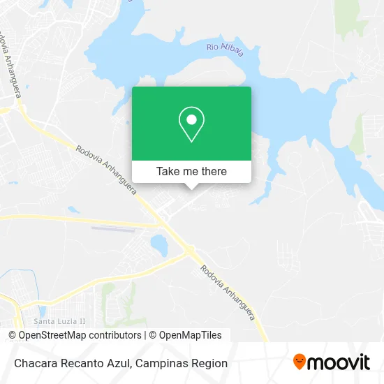 Chacara Recanto Azul map