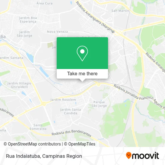 Rua Indaiatuba map