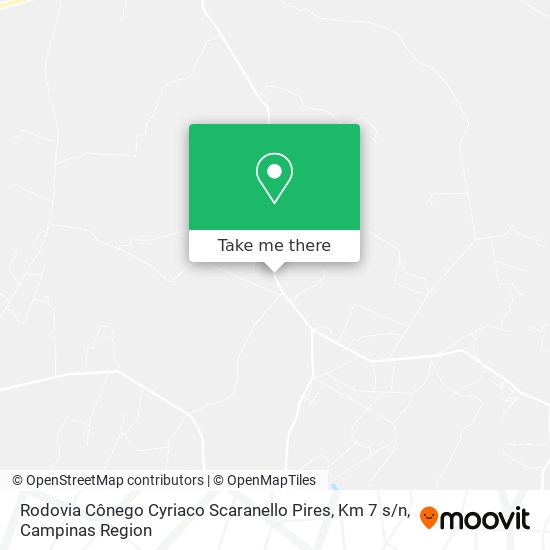 Mapa Rodovia Cônego Cyriaco Scaranello Pires, Km 7 s / n