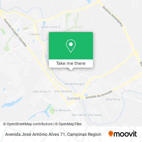 Mapa Avenida José Antônio Alves 71