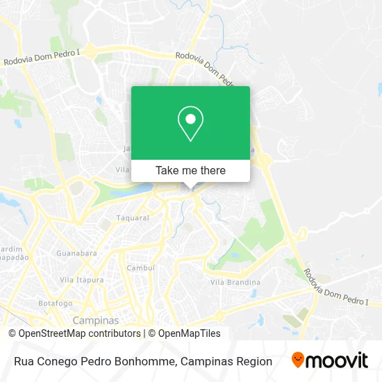 Rua Conego Pedro Bonhomme map