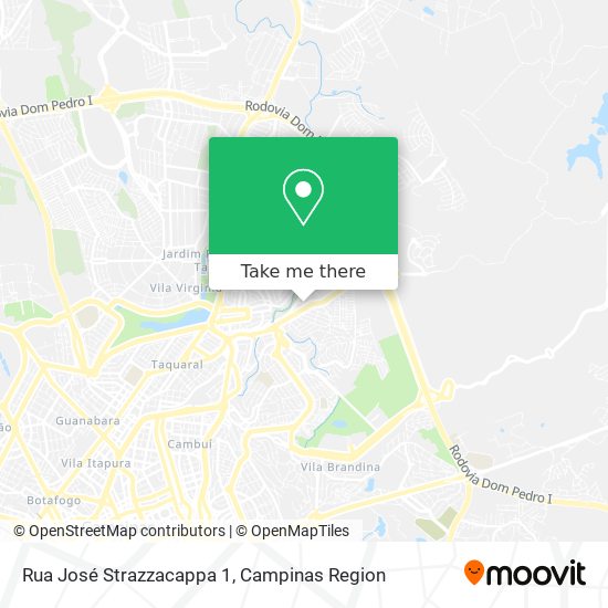 Rua José Strazzacappa 1 map