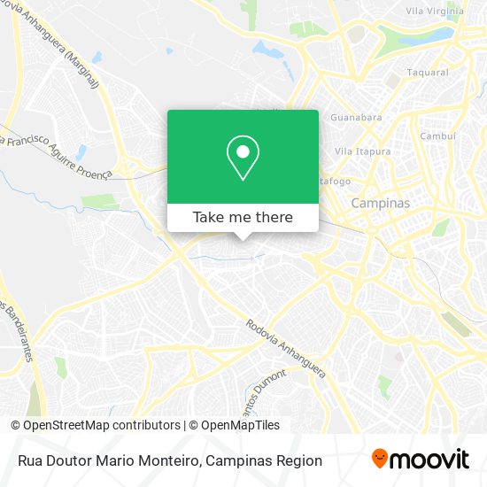 Mapa Rua Doutor Mario Monteiro