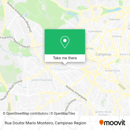 Rua Doutor Mario Monteiro map